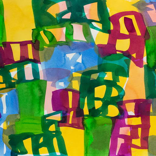 Artwork by Melissa Meyer, Ambassade 47, Made of Watercolour on hot press paper 