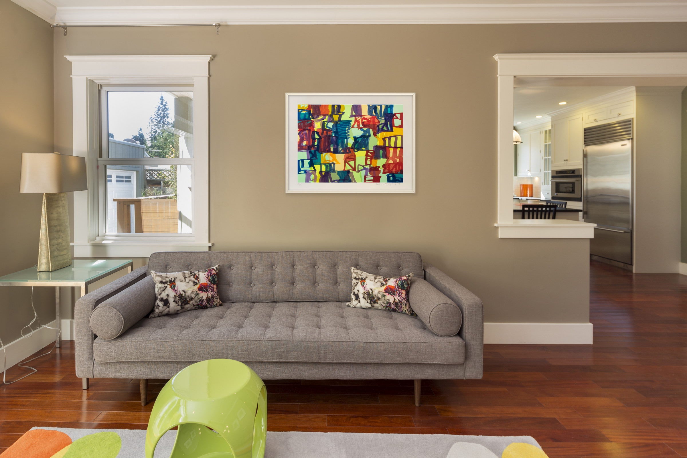 Artwork by Melissa Meyer, Small Abstract, Made of Silkscreen 