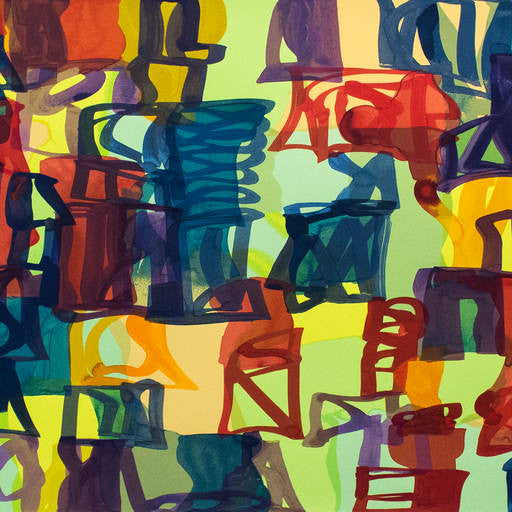 Artwork by Melissa Meyer, Small Abstract, Made of Silkscreen 