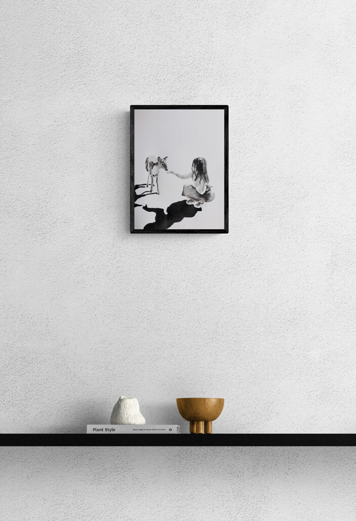 Artwork by Mia Takemoto, Senbei, Made of Ink on paper 