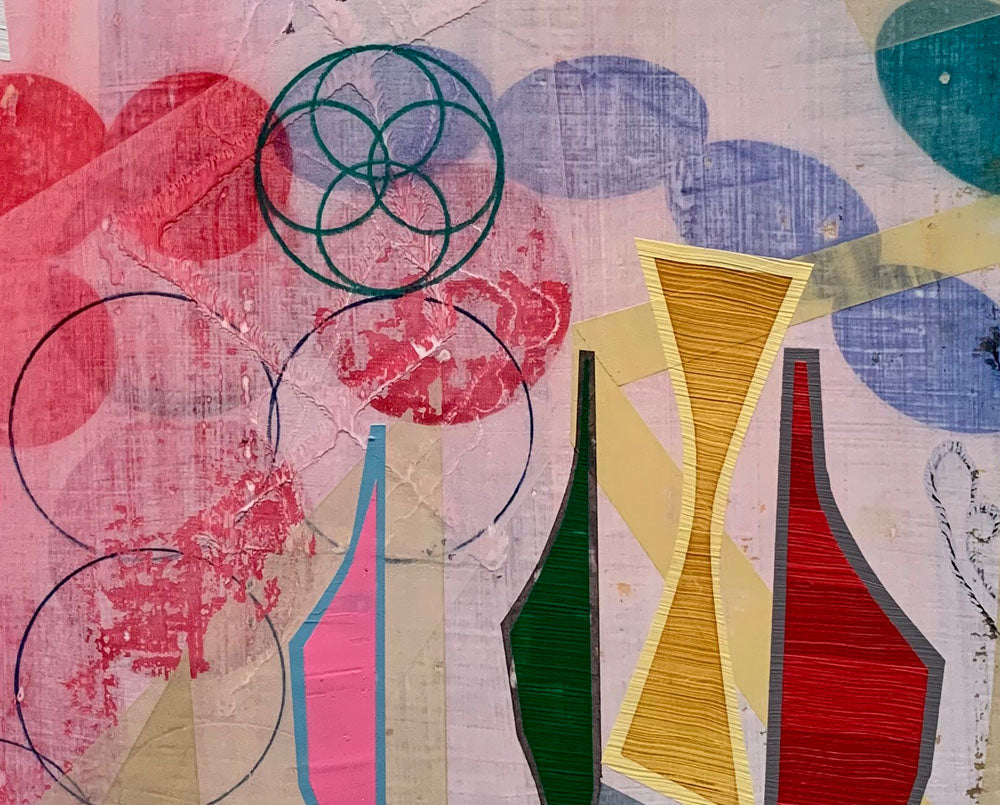 Artwork by Michael Barringer, Iterations (Procession), Made of Mixed media on paper 