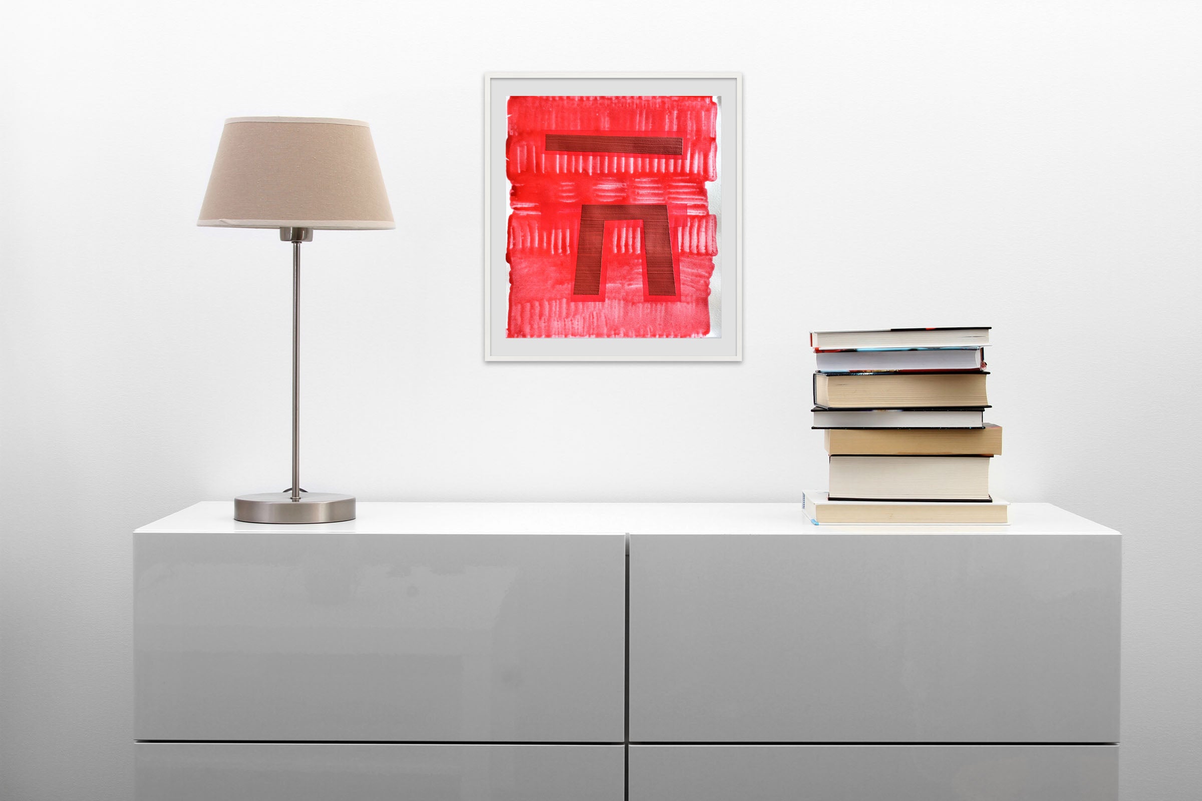 Artwork by Michael Barringer, Liminal Icon (Monument I), Made of Mixed media on paper 