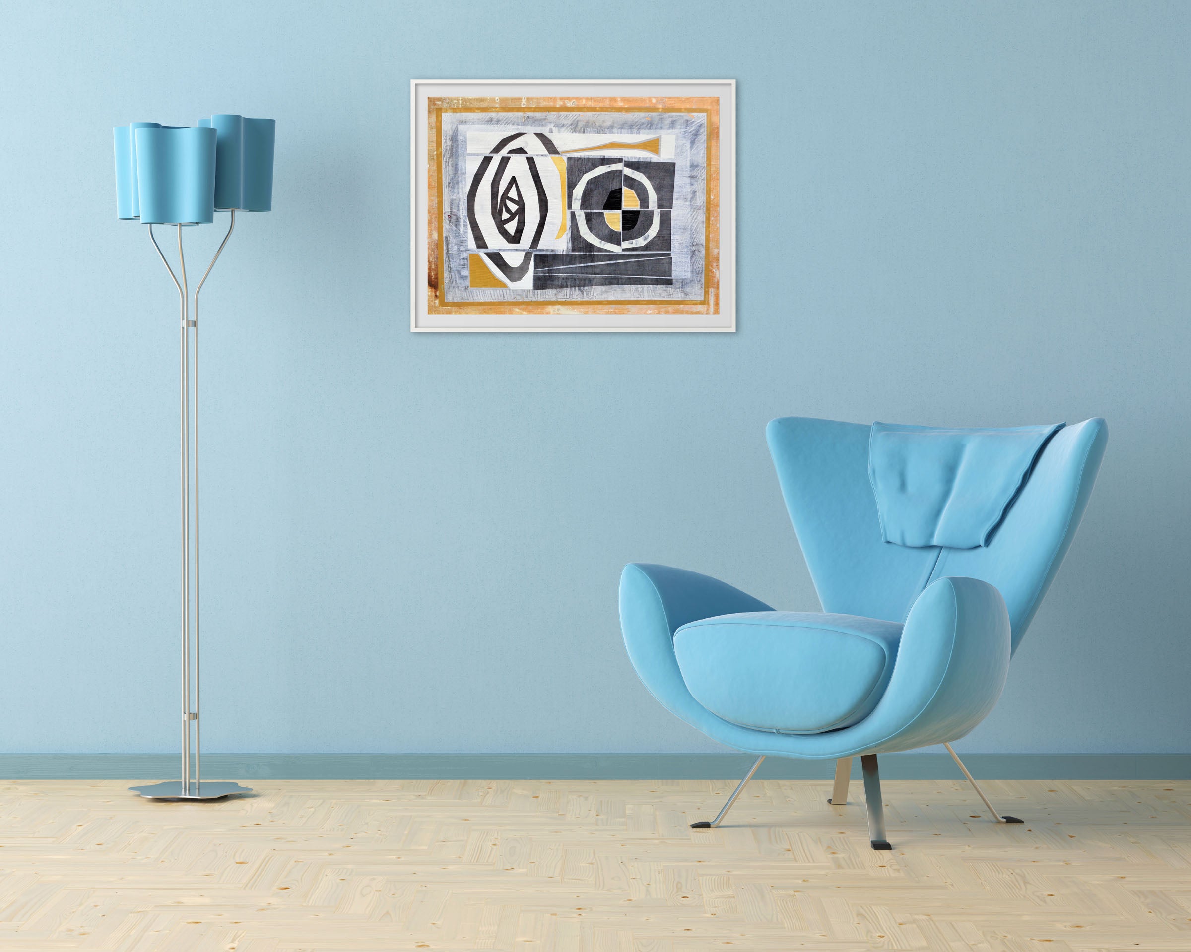 Artwork by Michael Barringer, Newgrange Group II, Made of Mixed media on paper 