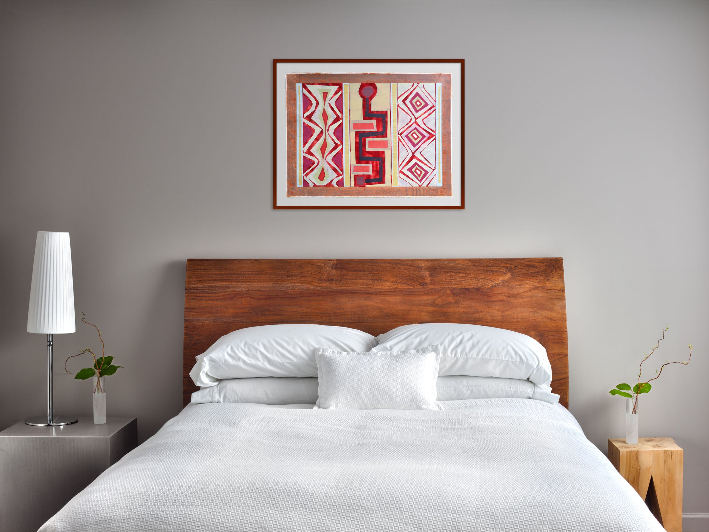 Artwork by Michael Barringer, Organic Geometry (El Buey I), Made of Mixed media on paper 
