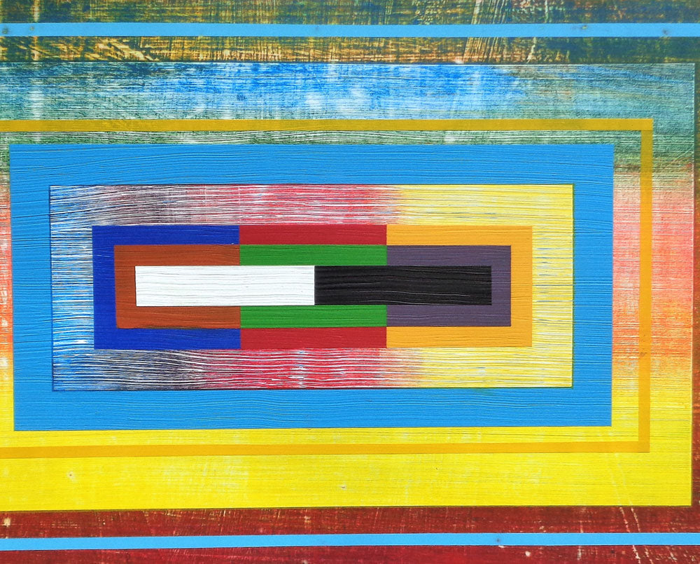 Artwork by Michael Barringer, Organic geometry (Hodgkin III), Made of Mixed media on paper 