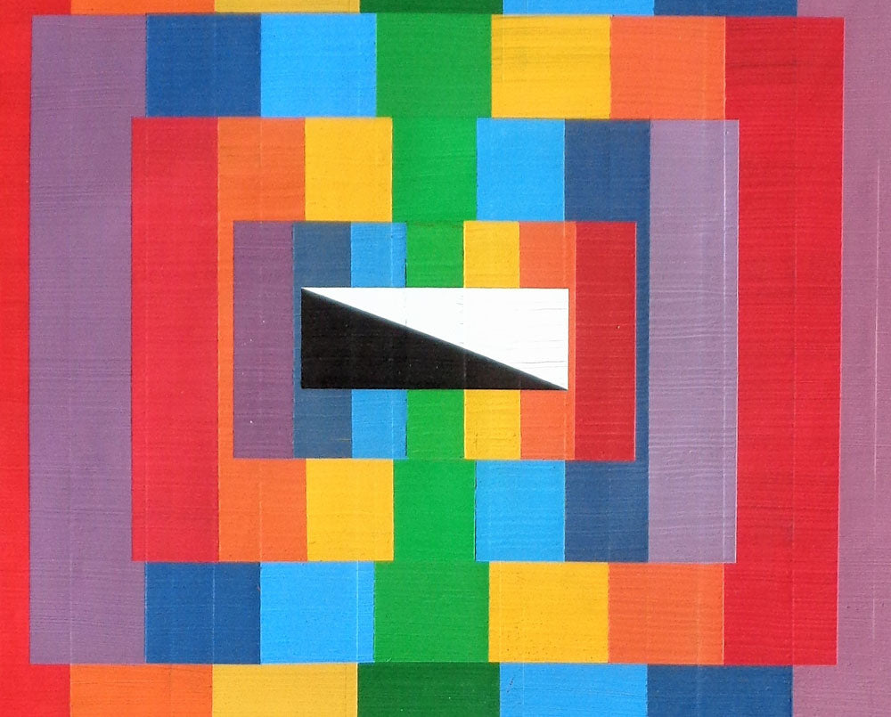 Artwork by Michael Barringer, Organic Geometry (Spectrum I), Made of Mixed media on paper 