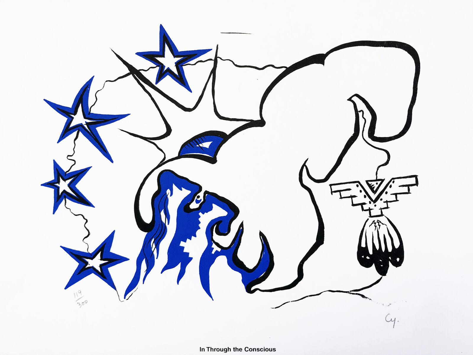 IN THROUGH THE CONSCIOUS by Michael Cywink, circa 2000