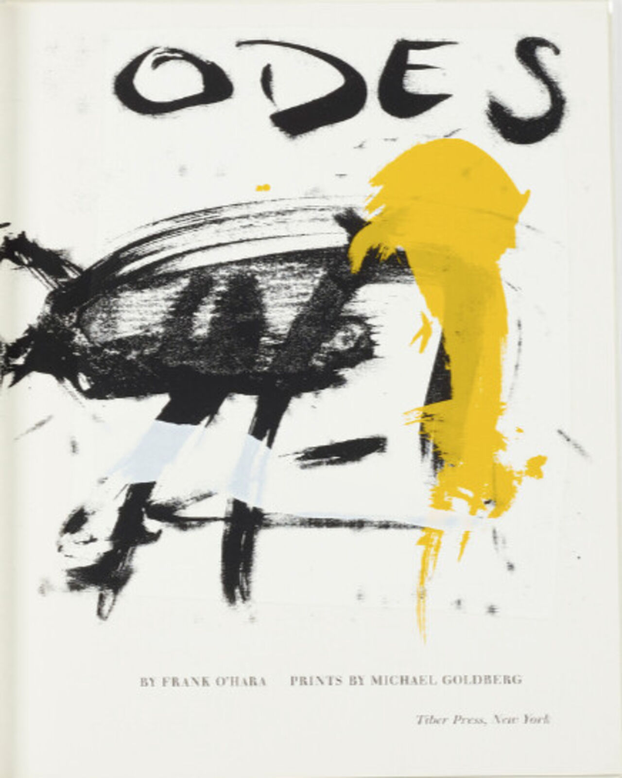 Artwork by Michael Goldberg, Odes (from the New York School), Made of Silkscreeen 