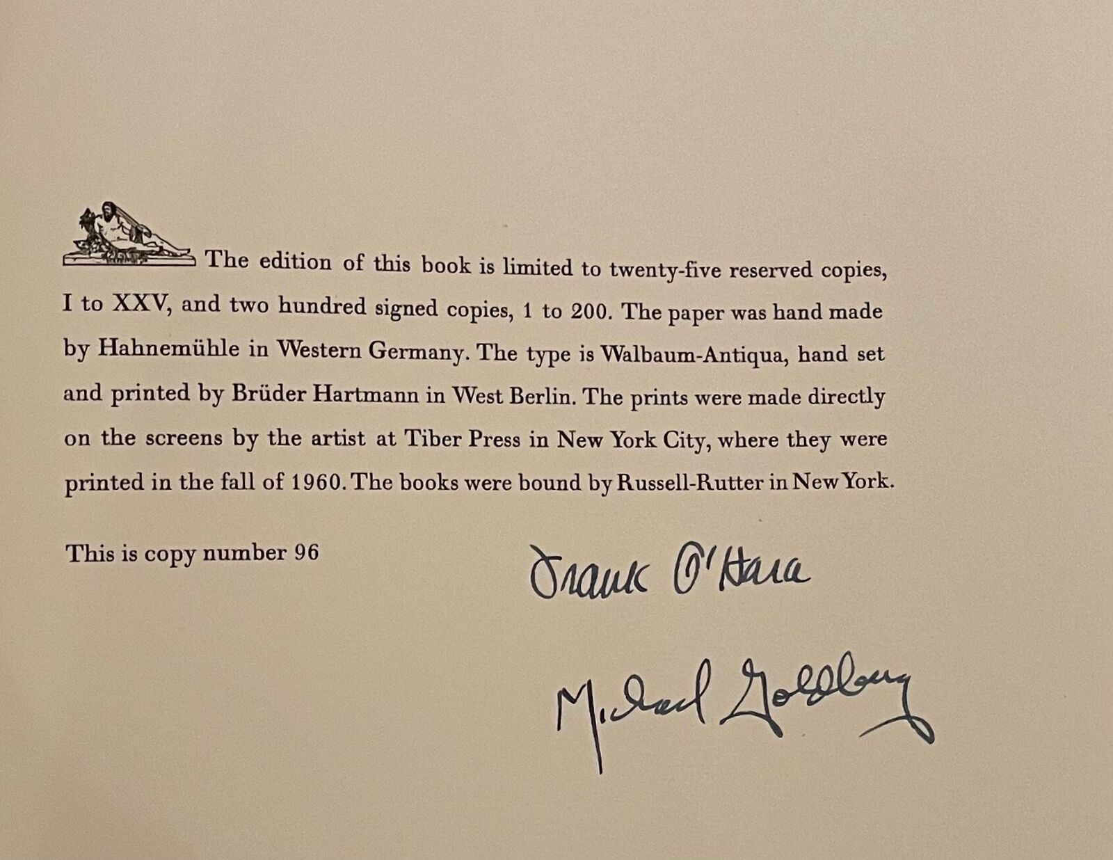 Artwork by Michael Goldberg, Odes (from the New York School), Made of Silkscreeen 