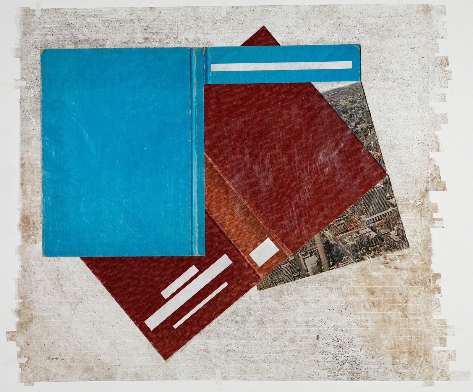 Sticky-tape Transfer 03 – South African Mosaic 1978 / A Banking Centenary 1836-1936