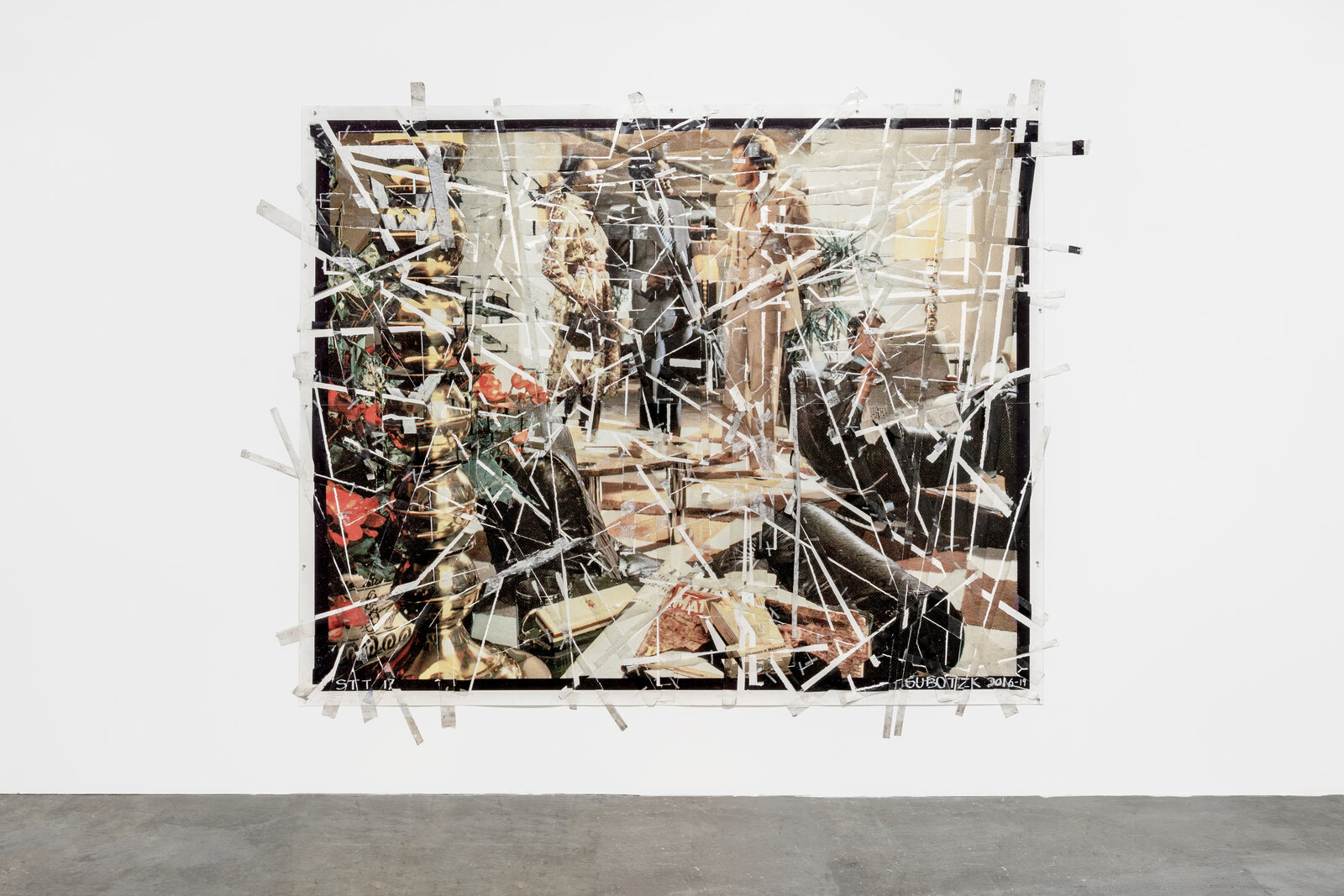 Sticky-tape Transfer 17 – Discover The World's Finest Taste in Cigarettes by Mikhael Subotzky, 2016-2019