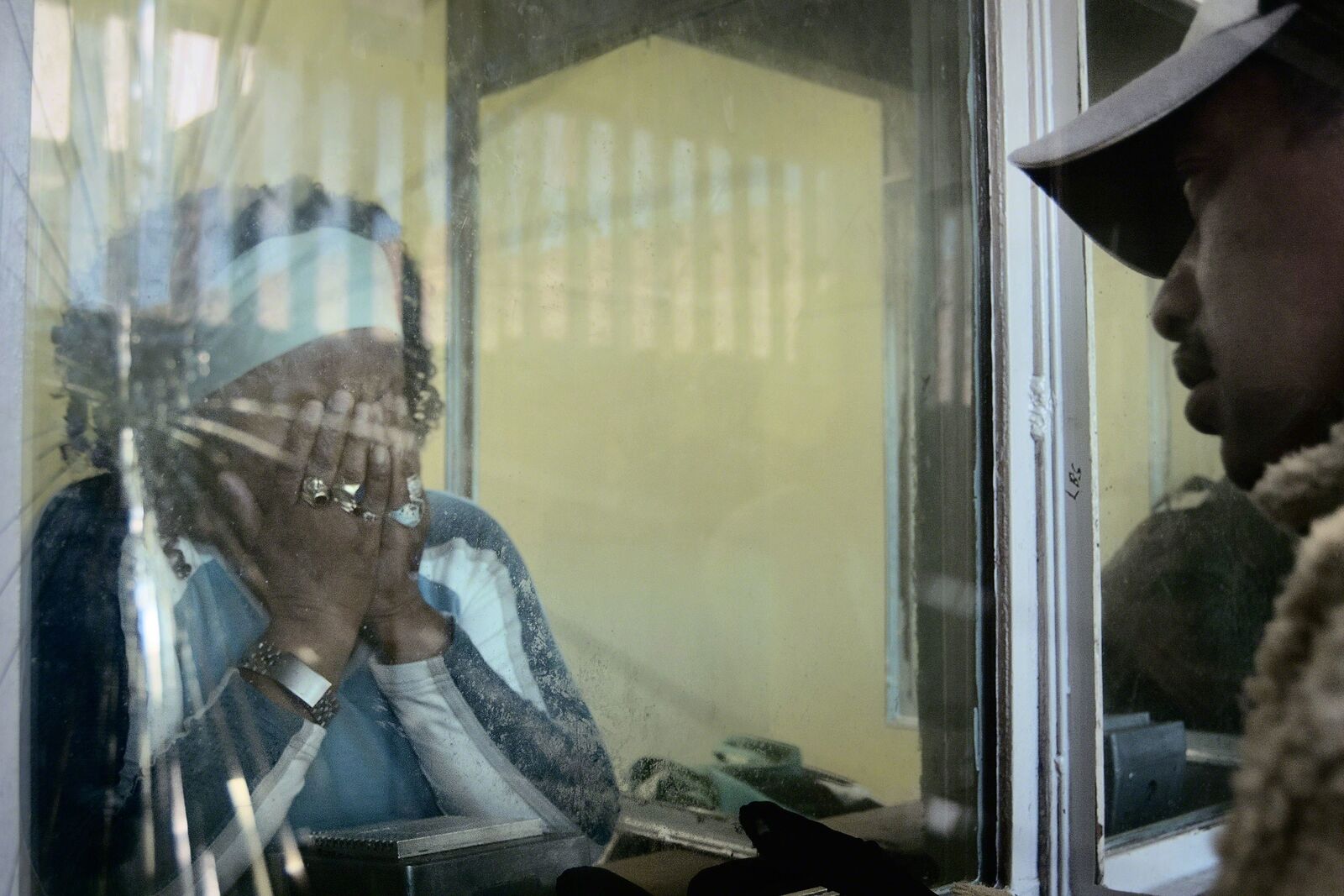 Kakies and his wife, Pollsmoor Prison Visitors Centre by Mikhael Subotzky, 2004