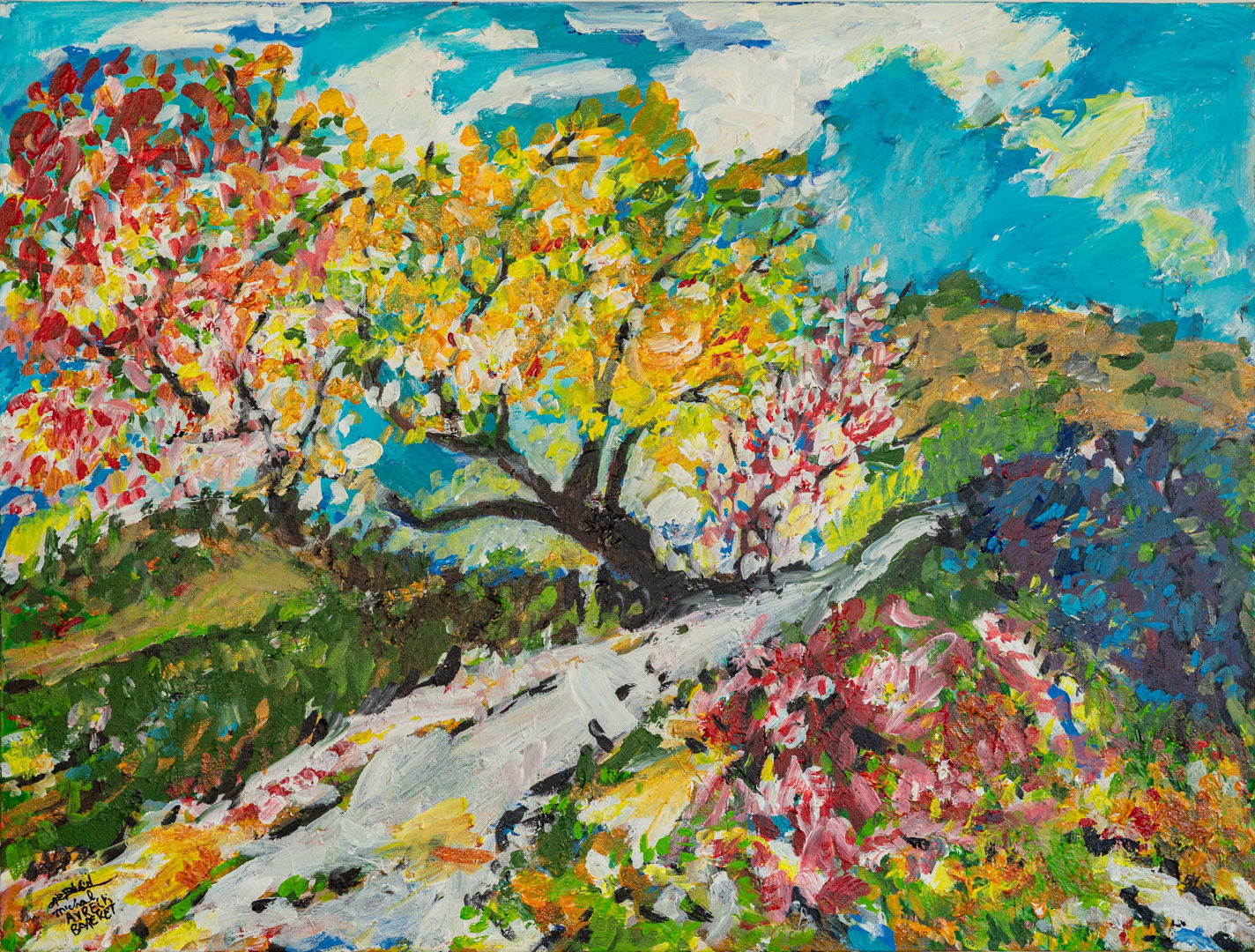 The Almond tree by Michal Avrech, null