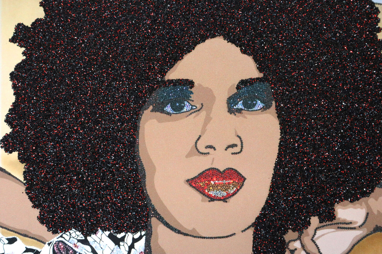 Artwork by Mickalene Thomas, Maya & Interior, Made of Silkscreen 