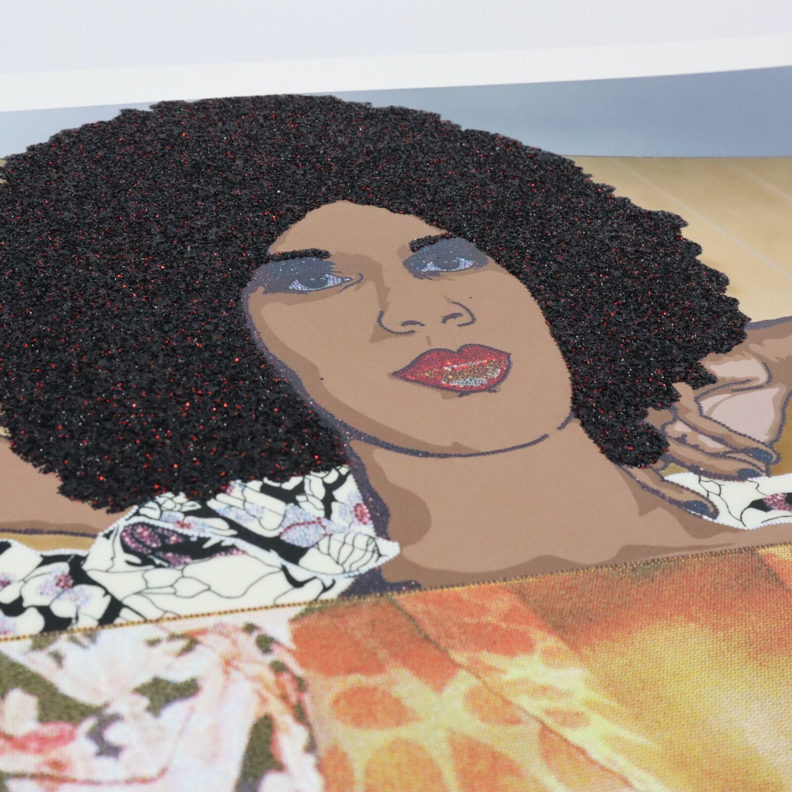 Artwork by Mickalene Thomas, Maya & Interior, Made of Silkscreen 