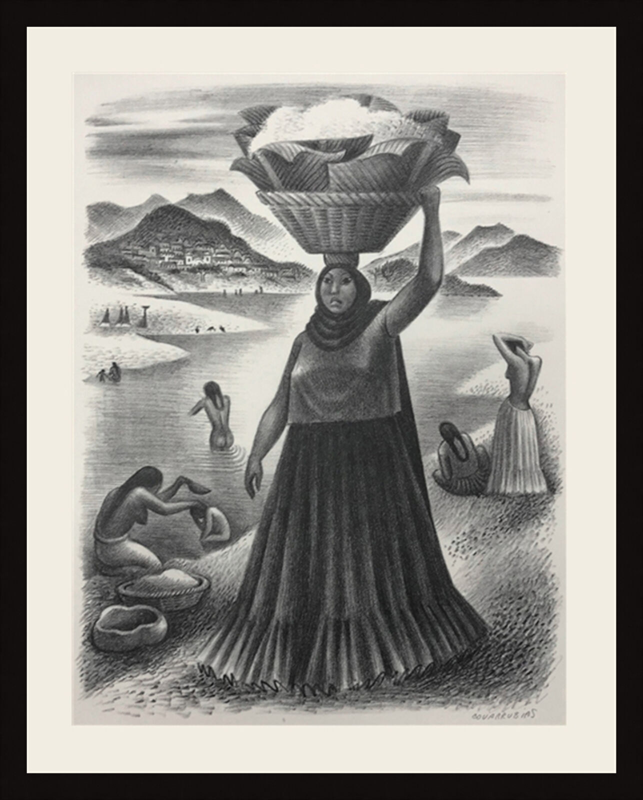TEHAUNTEPEC RIVER by Miguel Covarrubias, 1951