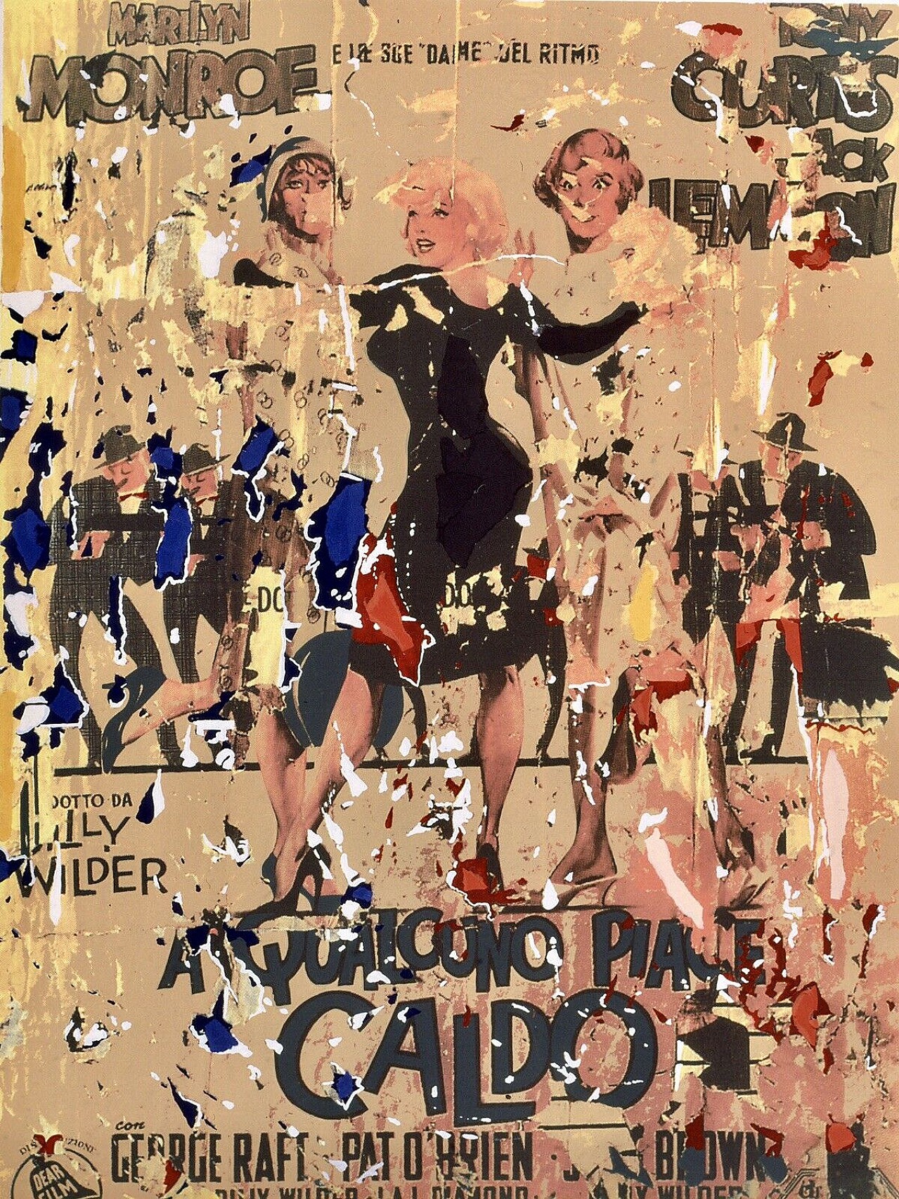 A poster for a movie with a group of people on it.