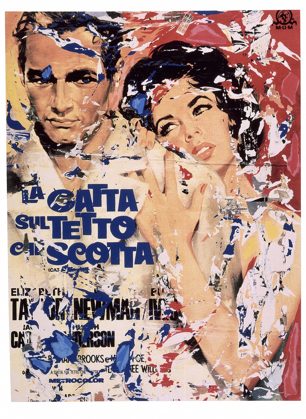 La gatta sul tetto che scotta by Mimmo Rotella, 1998