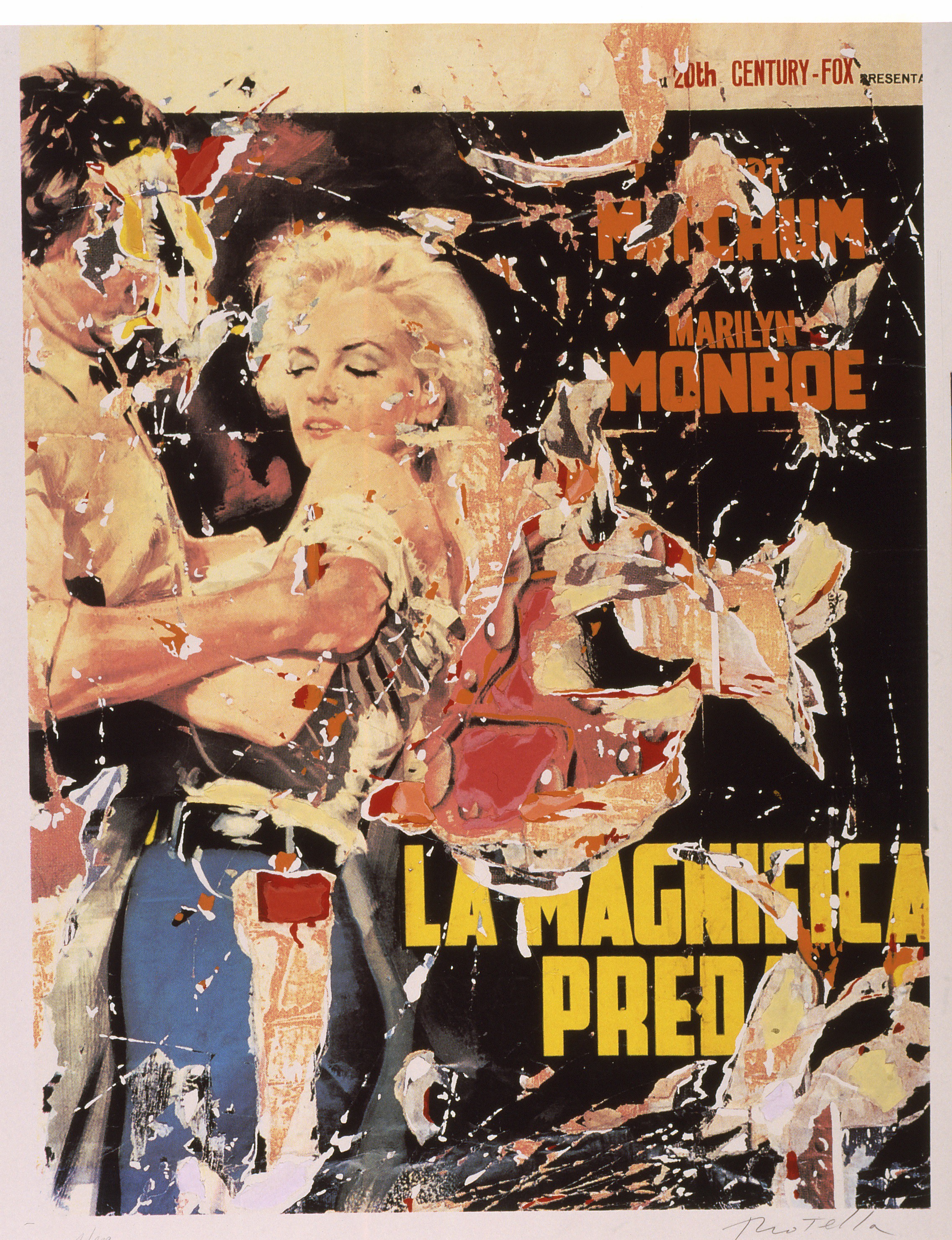 La magnifica preda by Mimmo Rotella, 1998