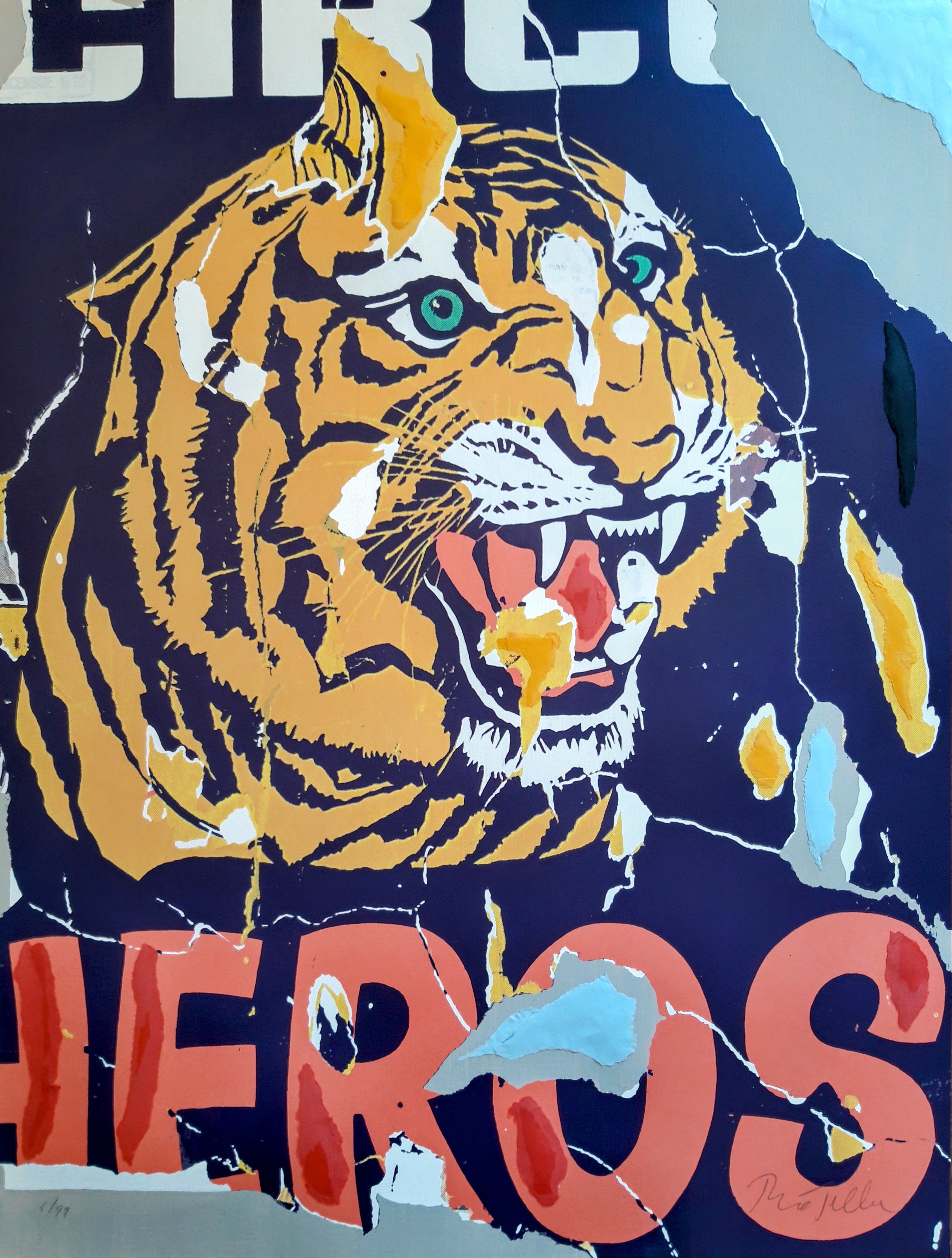 La tigre 1962\1997 by Mimmo Rotella, 1997