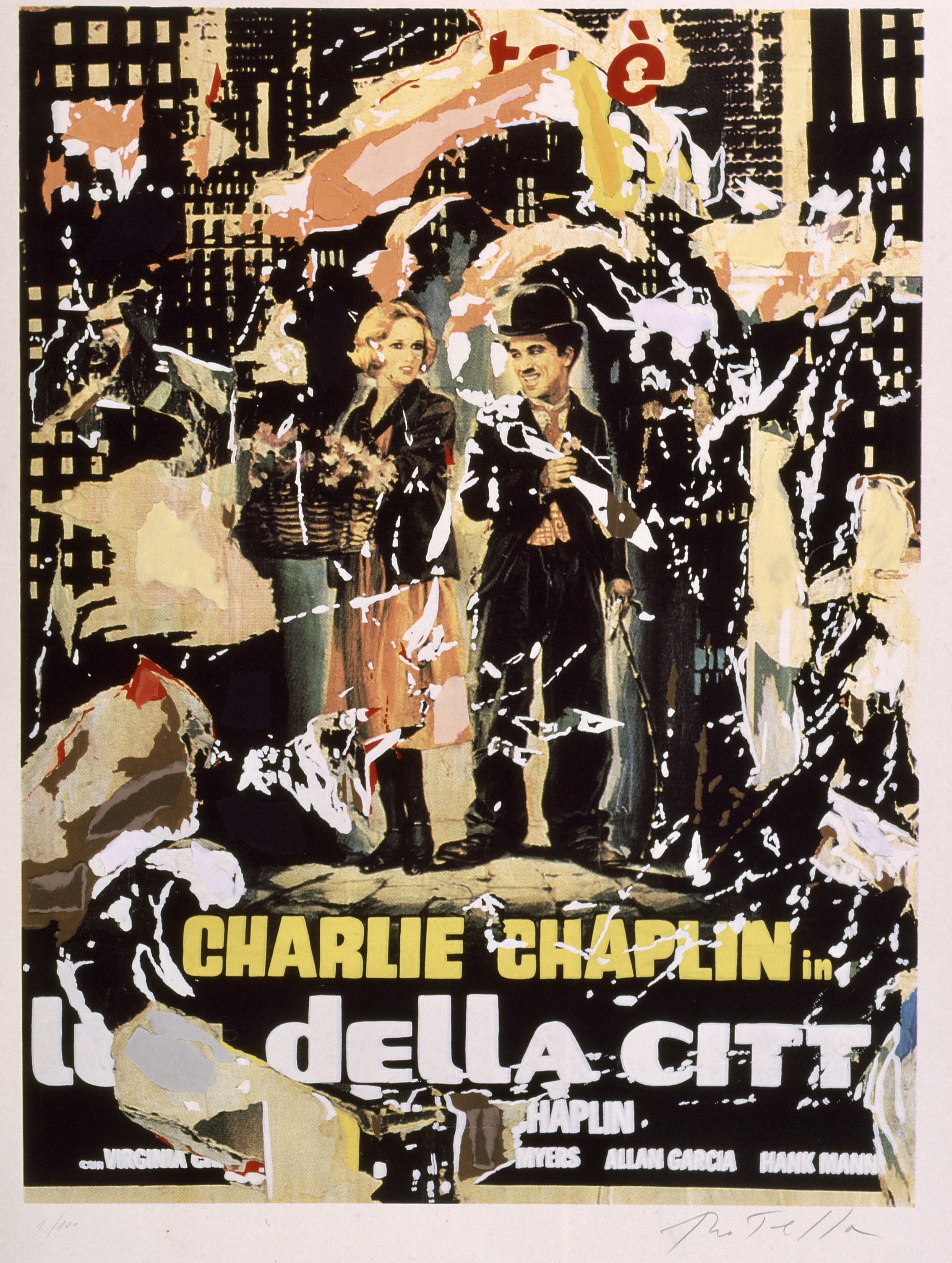 Luci della città by Mimmo Rotella, 1998
