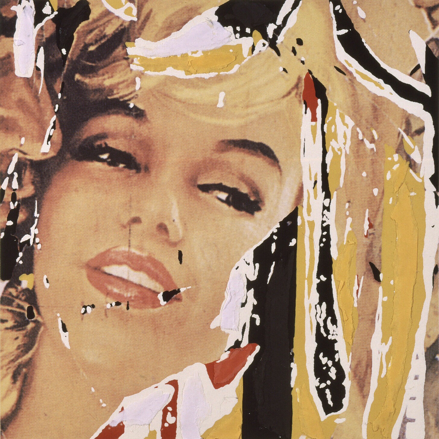 Marilyn, i Volti (D) by Mimmo Rotella, 1998