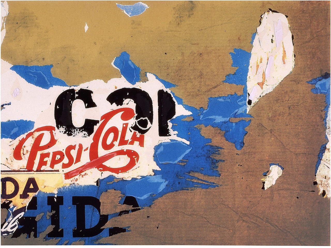 Artwork by Mimmo Rotella, Pepsi, Made of Collage, Tirage Fine Art 