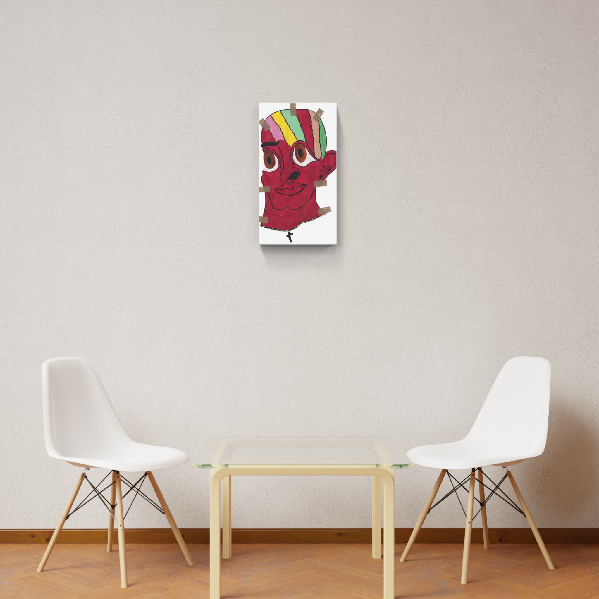 Artwork by Misleidys Castillo Pedroso, Untitled, Made of Gouache, adhesive tape 