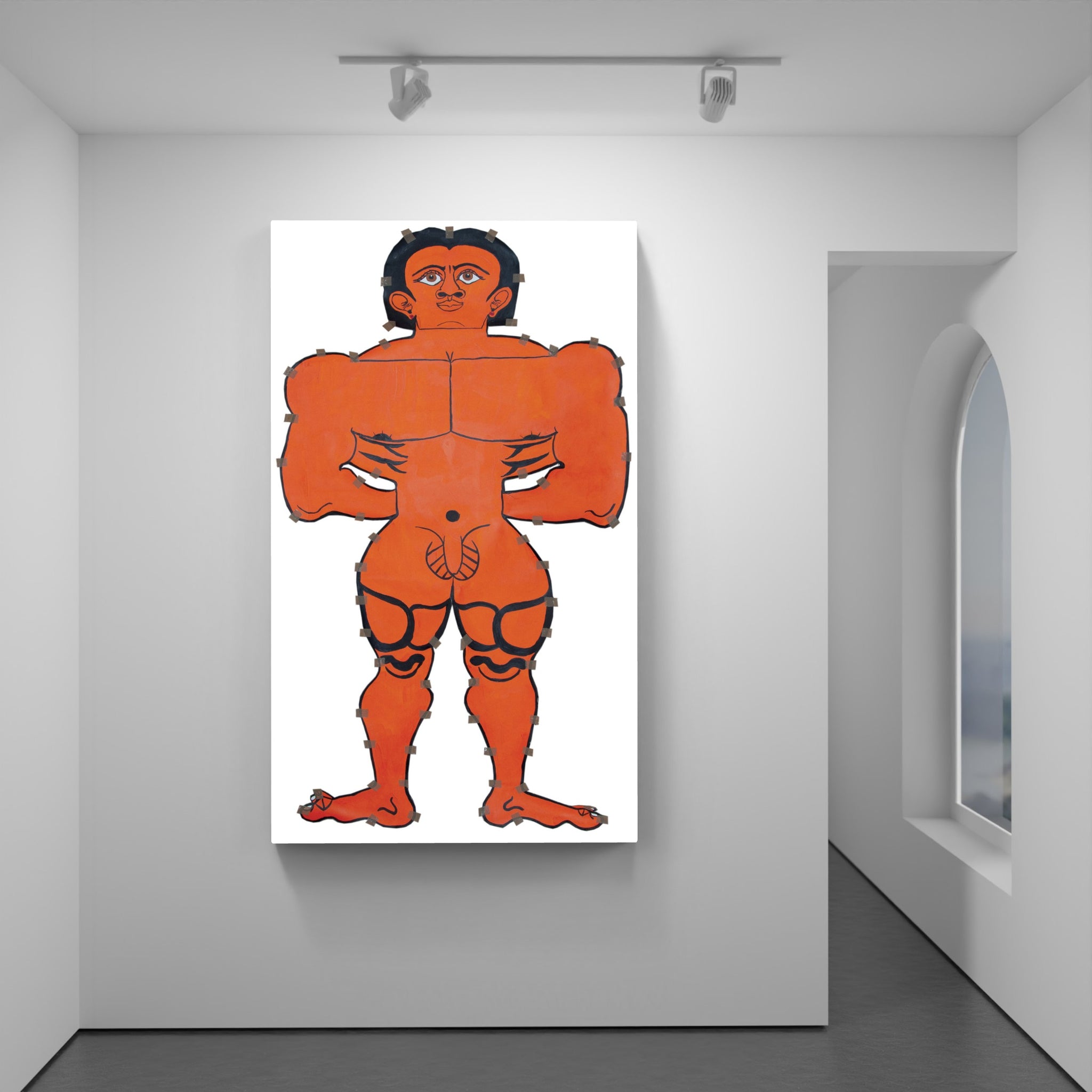 Artwork by Misleidys Castillo Pedroso, Untitled, Made of Gouache, adhesive tape 