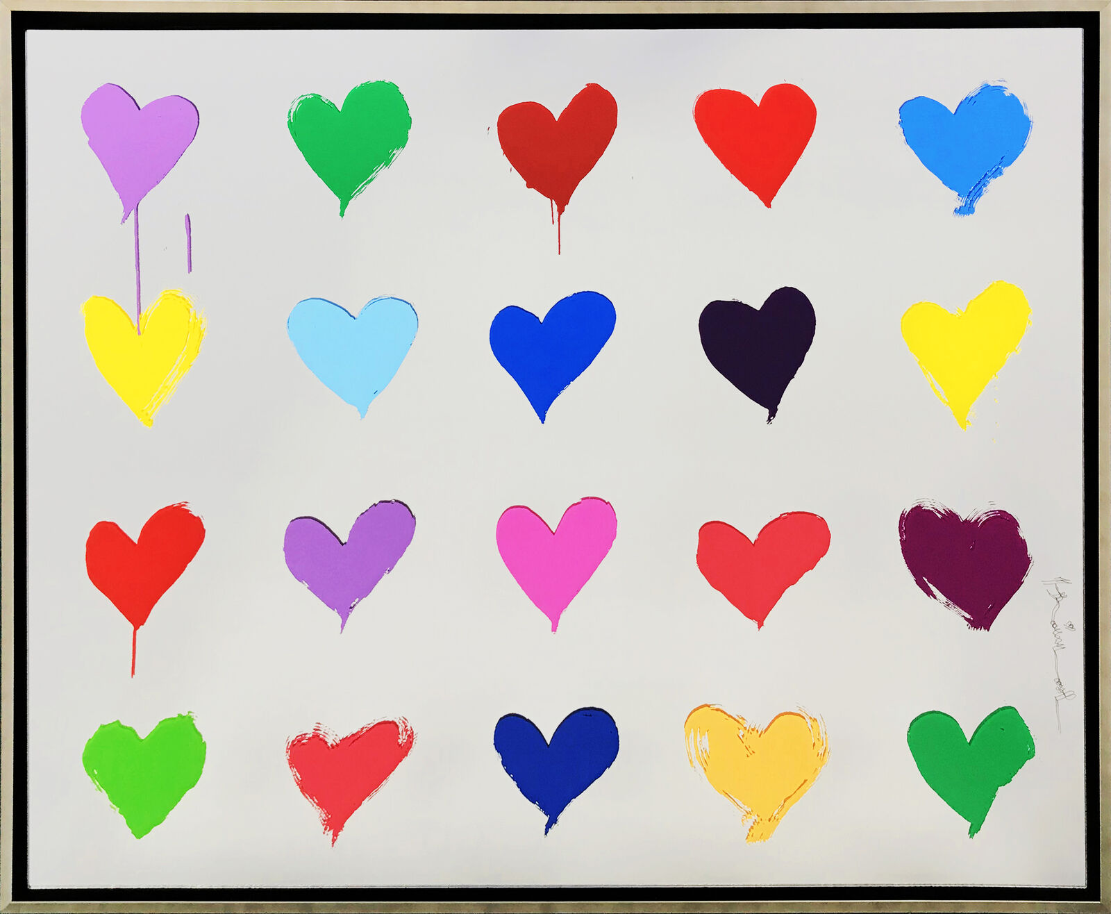 ALL YOU NEED IS HE(ART) (MIRRORED) by Mr. Brainwash, 2021