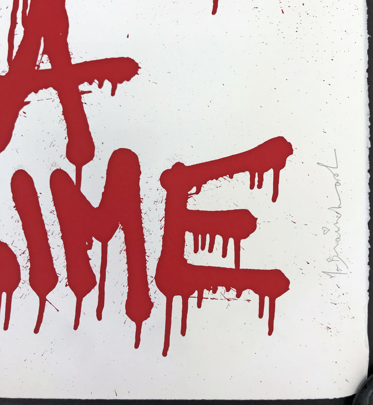 Artwork by Mr. Brainwash, ART IS NOT A CRIME, Made of Screen Print 