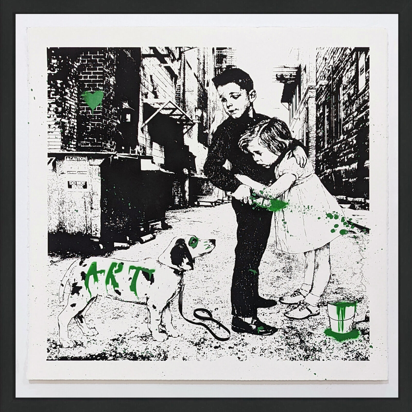 PUP ART (GREEN) by Mr. Brainwash, 2012