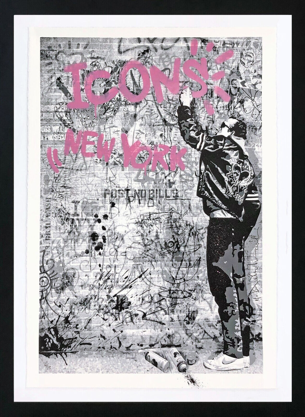 THE WALL PINK (KEITH HARING) by Mr. Brainwash, 2009
