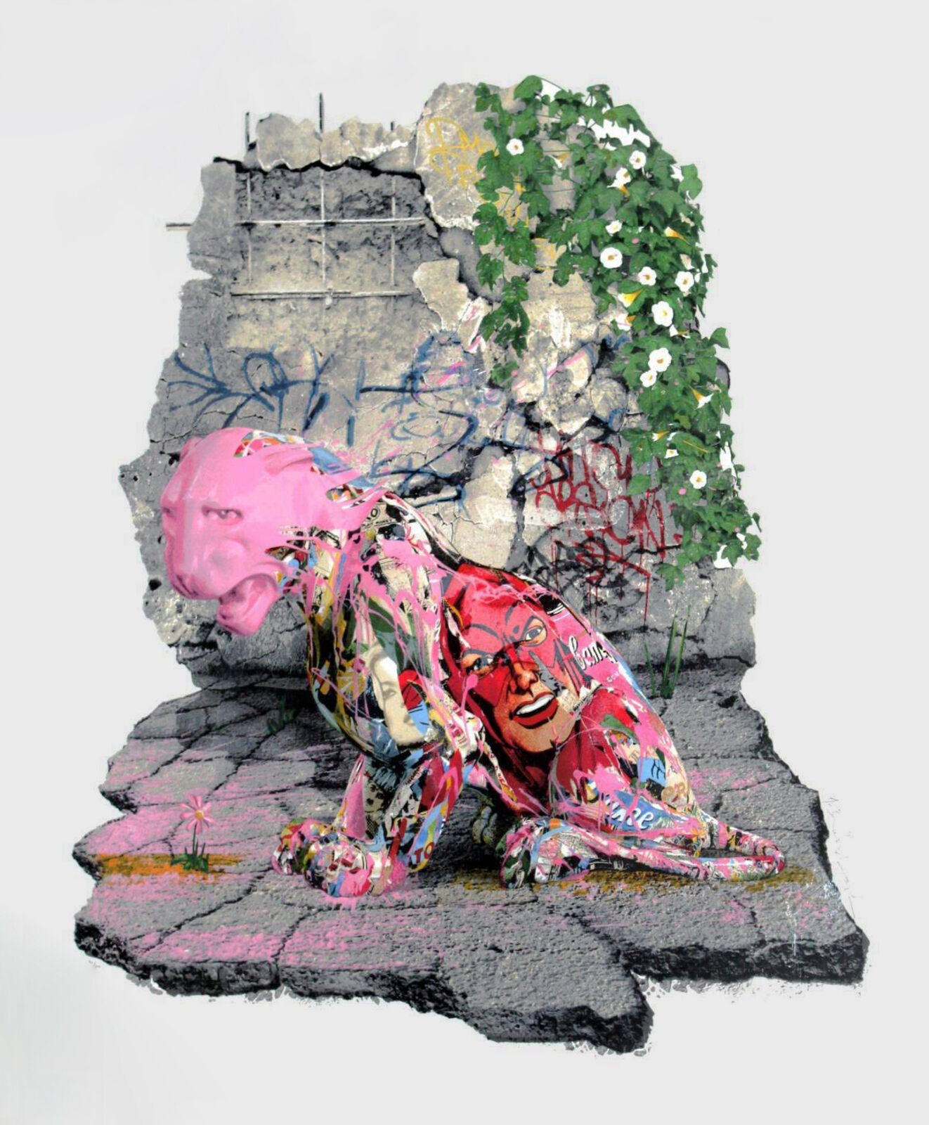 UNTITLED (NEPAL RELIEF) by Mr. Brainwash, 2015