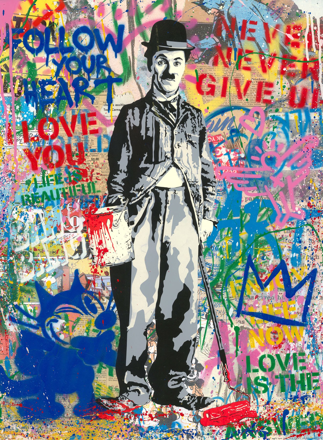 Chaplin by Mr. Brainwash, 2020
