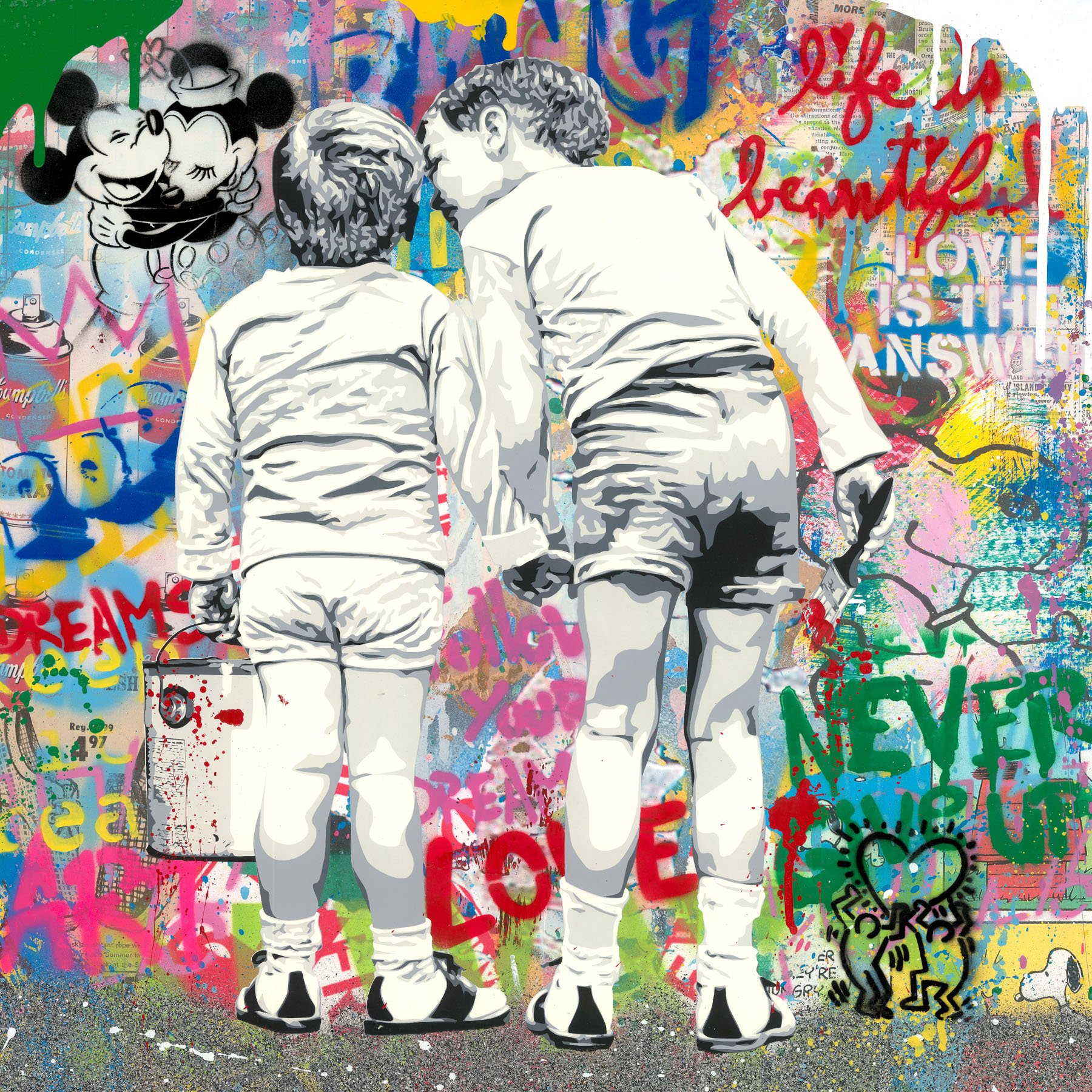 Brother’s Advice by Mr. Brainwash, 2021