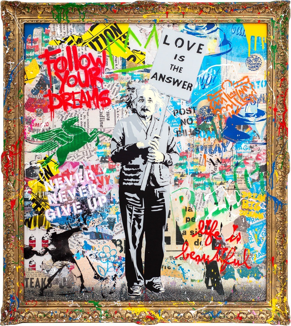 Einstein by Mr. Brainwash, 2024