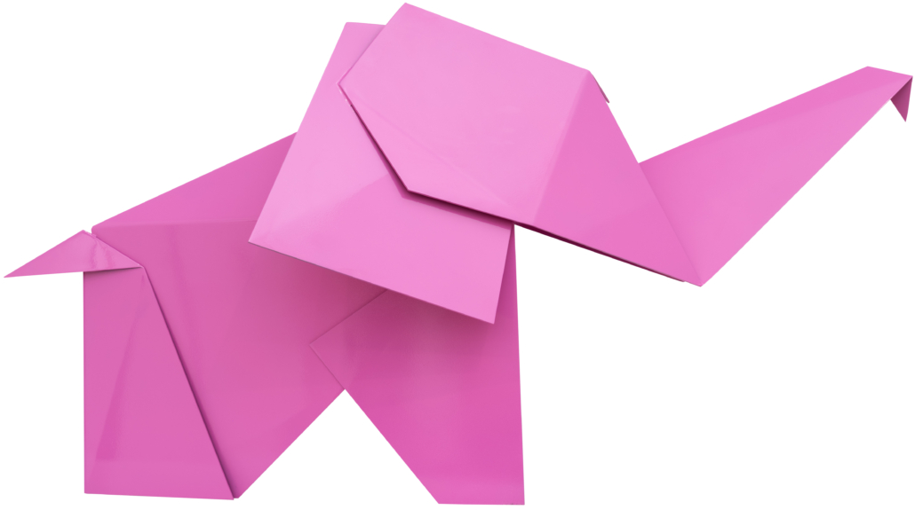 Artwork by Mr. Brainwash, Imagiro Elephant, Made of Painted Stainless Steel Edition Sculpture 