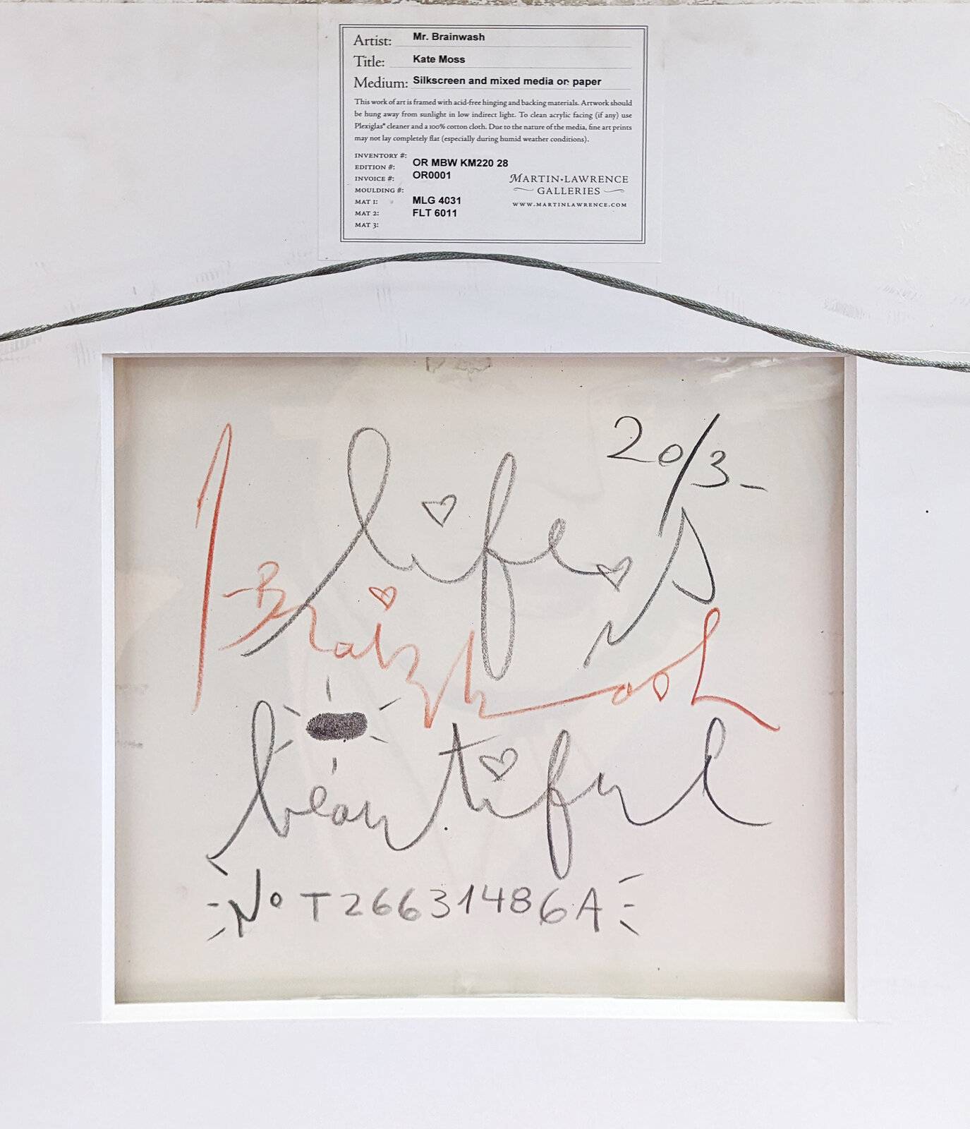 Artwork by Mr. Brainwash, Kate Moss, Made of Mixed Media On Paper 