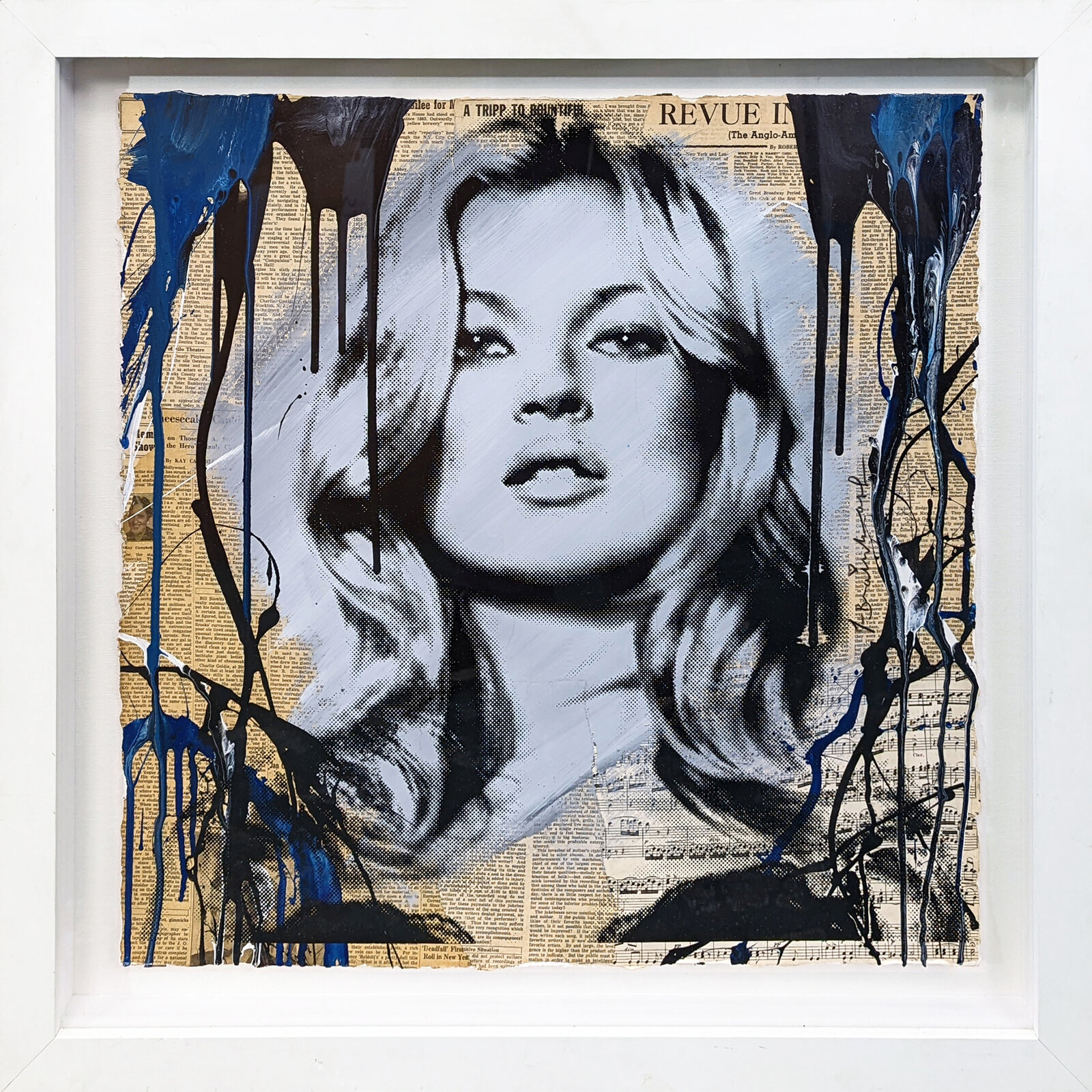 Artwork by Mr. Brainwash, Kate Moss, Made of Mixed Media On Paper 