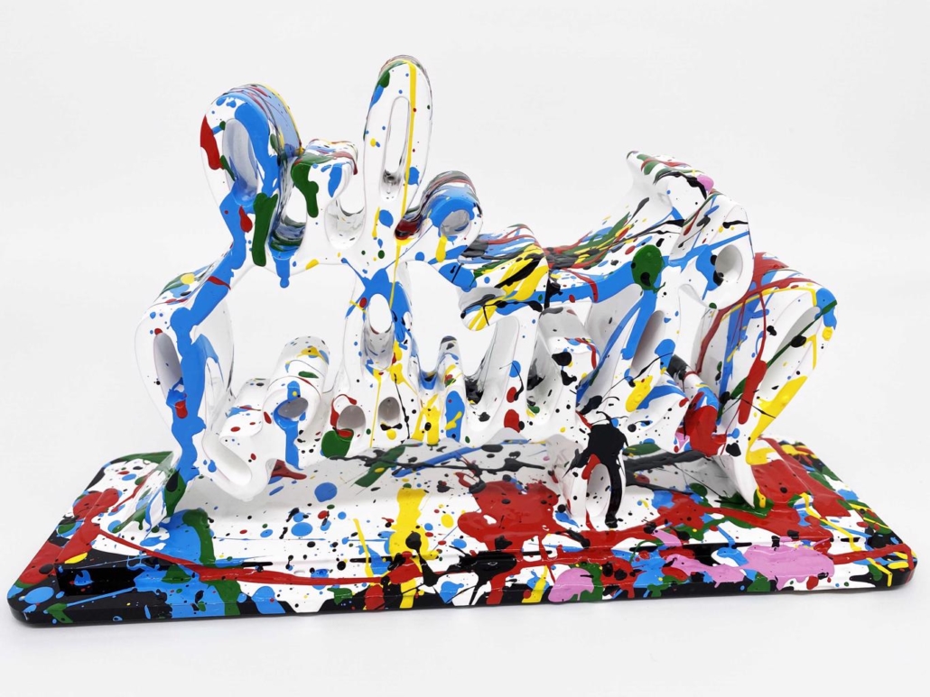 Life Is Beautiful (Dipped White Splash) by Mr. Brainwash, 2020