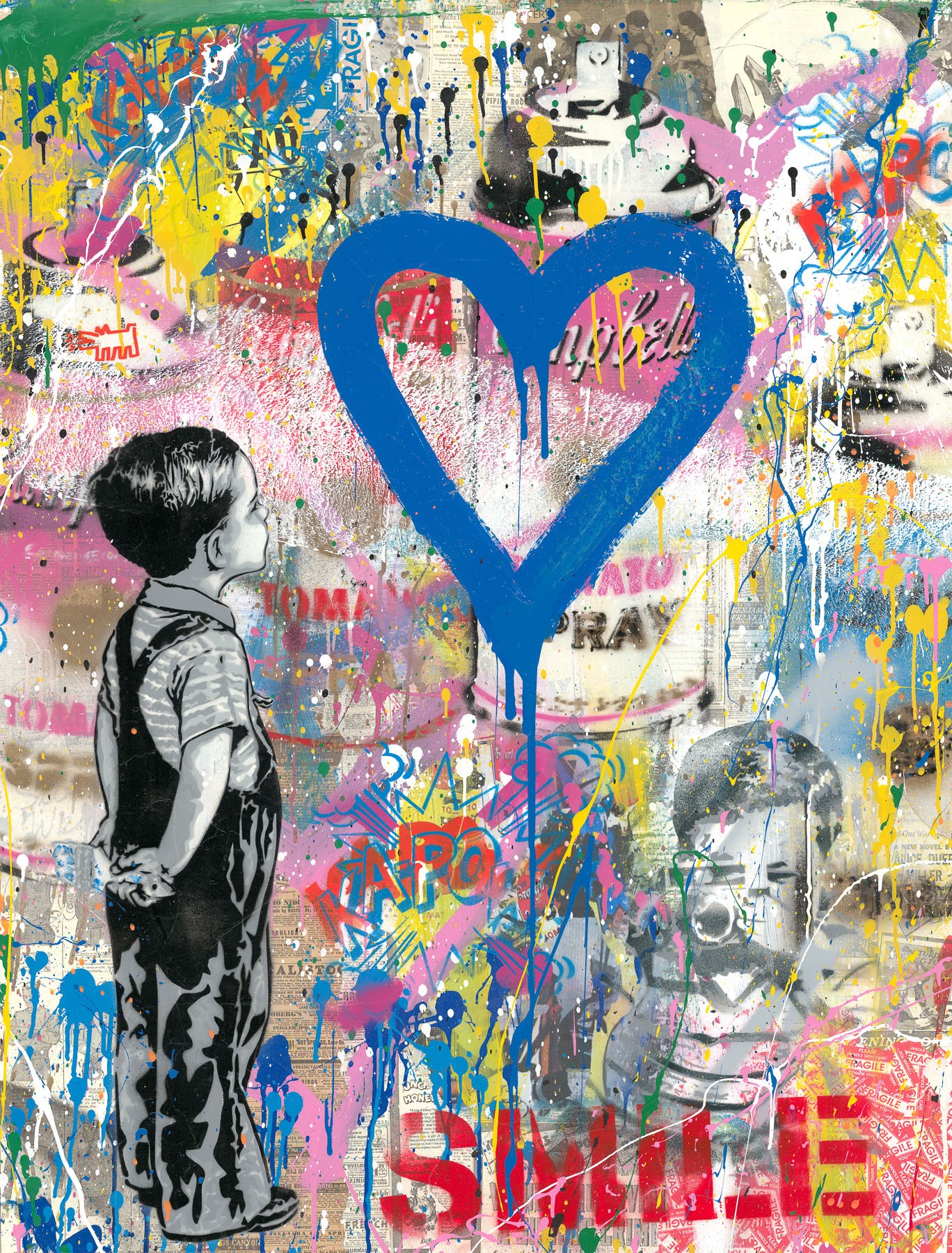 With All My Love by Mr. Brainwash, 2020