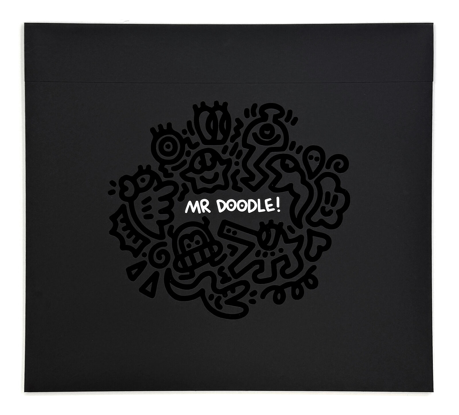 A painting of a man and a woman kissing in front of hearts.