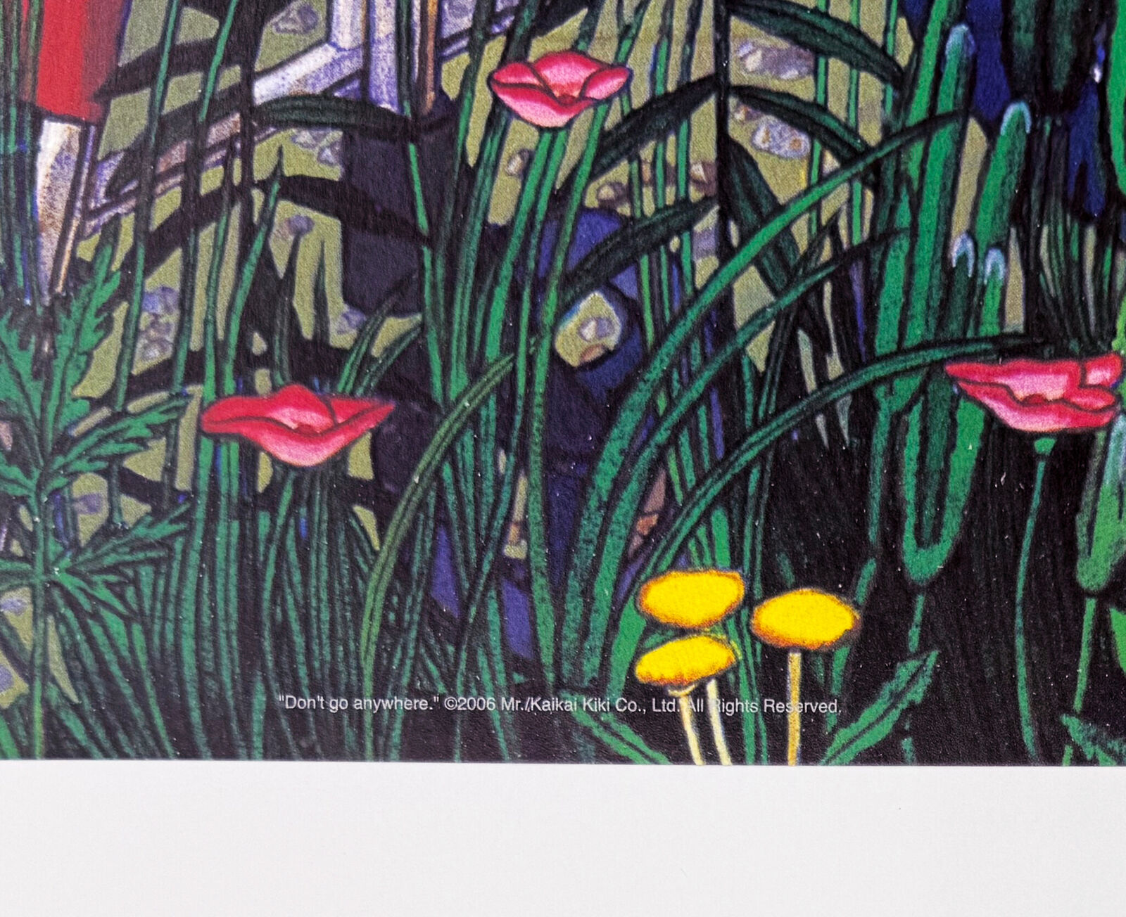 Artwork by Mr., Don't Go Anywhere (framed hand signed lithograph), Made of Offset Lithograph 