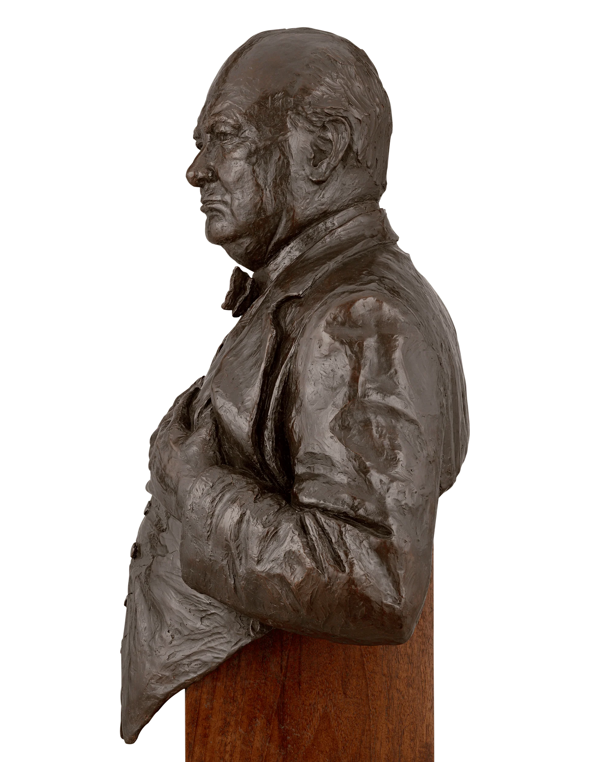 Churchill Bronze Bust 