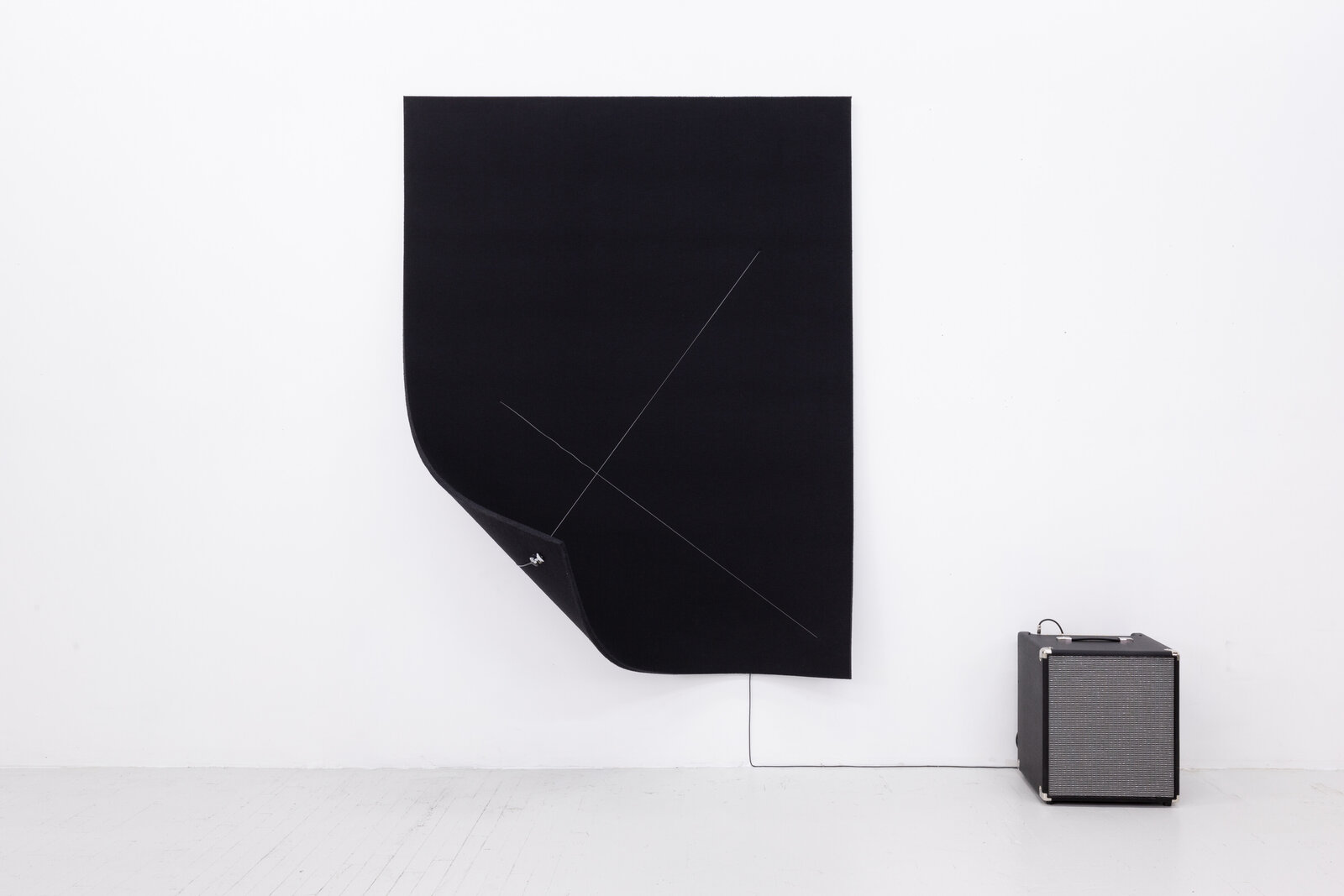 Work on Felt (Variation 25) Black by Naama Tsabar, 2021