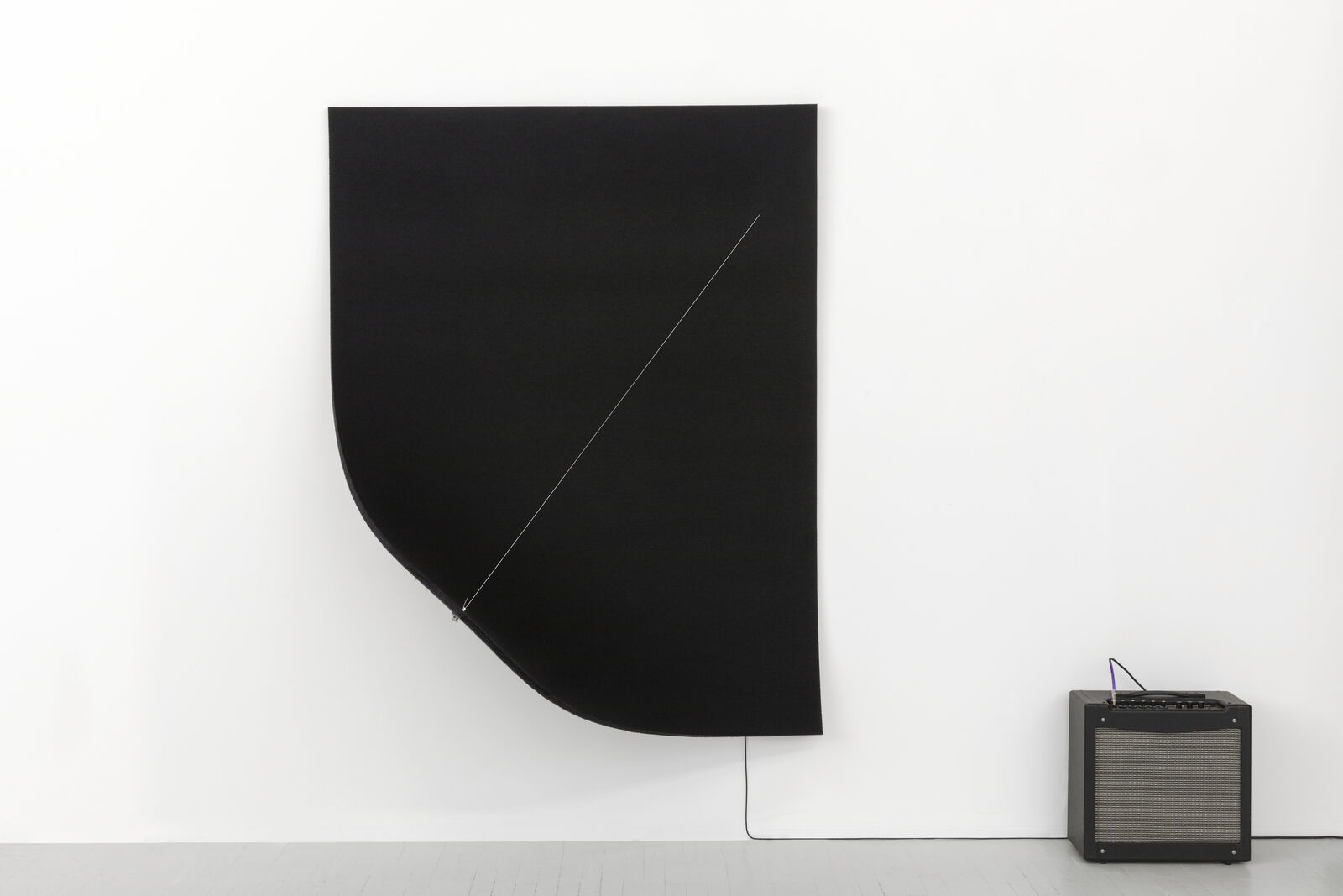 Work On Felt (Variation 9) Black by Naama Tsabar, 2021