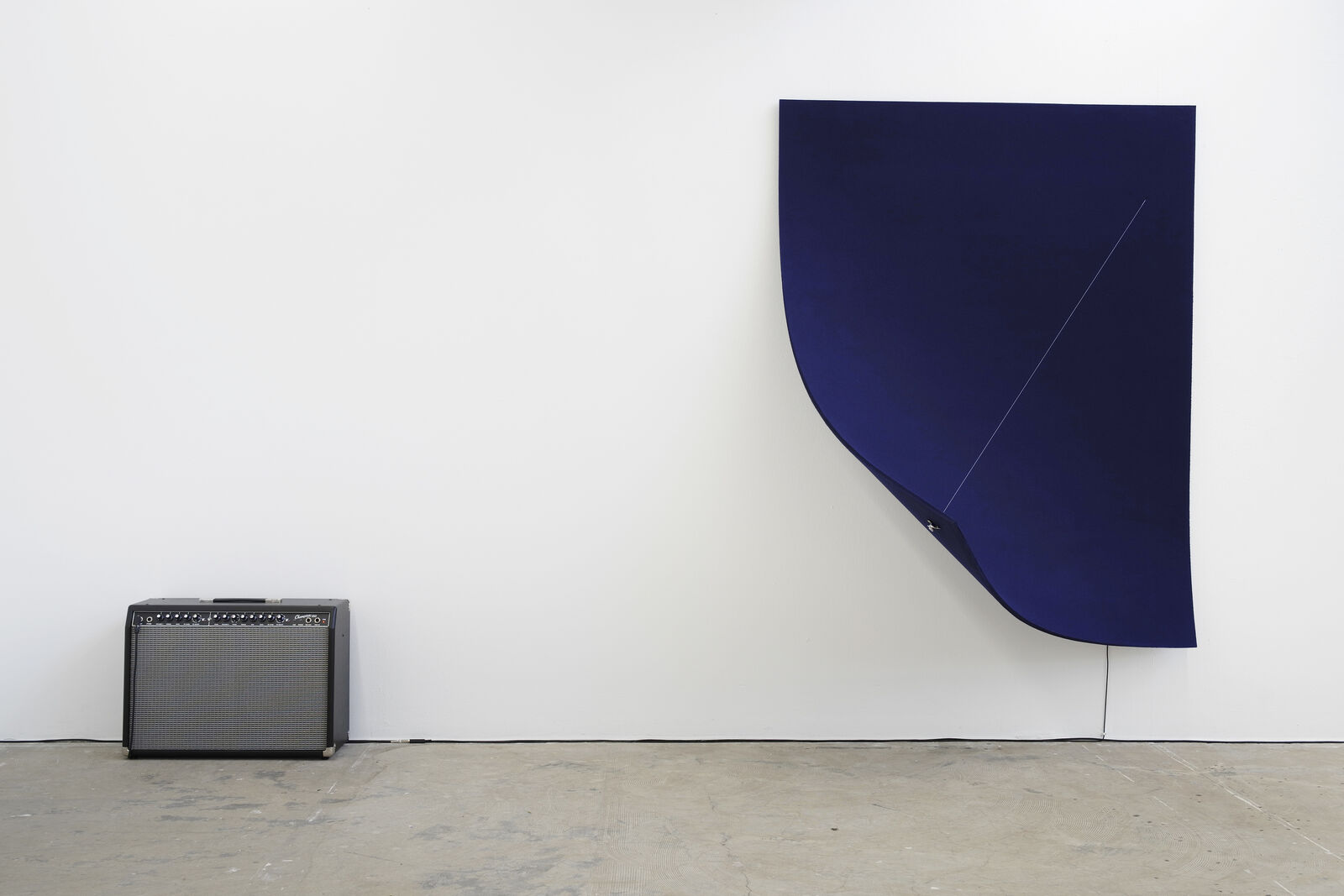 Work On Felt (Variation 9) Midnight by Naama Tsabar, 2018