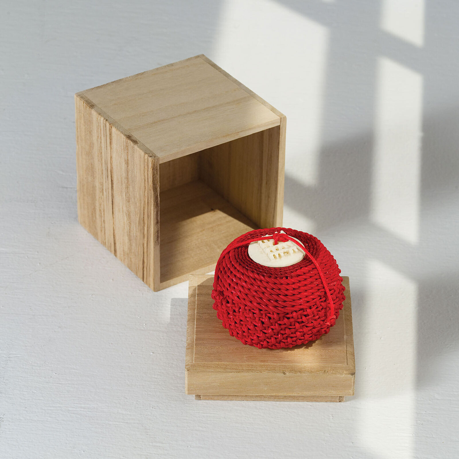 Red Tea Jar in a Box by Nancy Moore Bess, 2007
