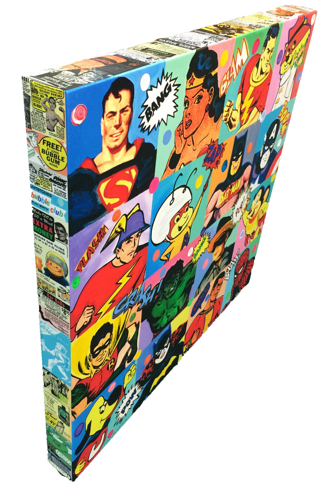 Artwork by Nelson de la Nuez, To The Rescue, Made of Mixed Media On Canvas 